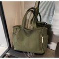Tote Bag Women Large Capacity Soft Corduroy ChicCarry