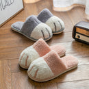 Cozy Unisex Plush Cat Claw Slippers WarmPaws