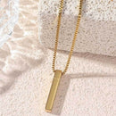 Necklace Men & Women Titanium Steel Pillar Elegance