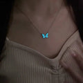 Necklace Luminous Butterfly Pendant Adjustable