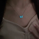 Necklace Luminous Butterfly Pendant Adjustable