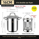 Fryer Pot with Strainer Oil-Saving Multi-function