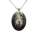 Gothic Unisex Crow Pendant DarkElegance