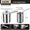Fryer Pot with Strainer Oil-Saving Multi-function