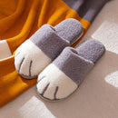 Cozy Unisex Plush Cat Claw Slippers WarmPaws