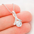 Pendant Necklace Fashionistas Herringbone SparkleGlam
