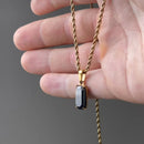 Necklace Trendsetters Black Gem EleganceTwist