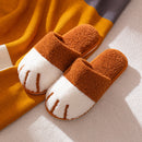 Cozy Unisex Plush Cat Claw Slippers WarmPaws