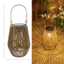 Outdoor Garden Homeowners Eco-Woven SolarGlow Lantern
