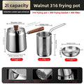 Fryer Pot with Strainer Oil-Saving Multi-function