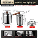 Fryer Pot with Strainer Oil-Saving Multi-function