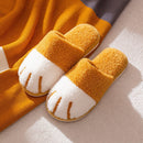 Cozy Unisex Plush Cat Claw Slippers WarmPaws