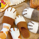 Cozy Unisex Plush Cat Claw Slippers WarmPaws