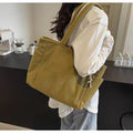 Tote Bag Women Large Capacity Soft Corduroy ChicCarry