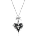 Necklace Gothic Heartfelt Elegance