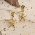Earrings Women Starfish Holiday Shine