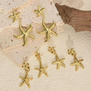 Earrings Women Starfish Holiday Shine