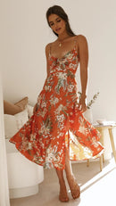 Women Adjustable Floral Dress Sleeveless - FloraChic