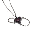 Necklace Gothic Lovers Customizable Wings Cross