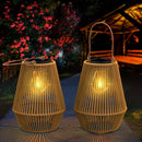 Outdoor Garden Homeowners Eco-Woven SolarGlow Lantern