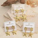 Earrings Women Starfish Holiday Shine
