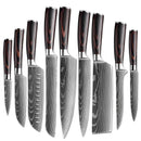 Kitchen Knife Set Damascus PrecisionSteel