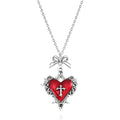 Necklace Gothic Heartfelt Elegance