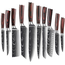 Kitchen Knife Set Damascus PrecisionSteel