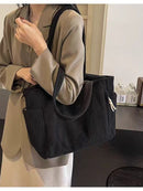 Tote Bag Women Large Capacity Soft Corduroy ChicCarry
