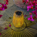 Outdoor Garden Homeowners Eco-Woven SolarGlow Lantern