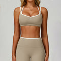 Womens Yoga Outfit Set with Quick-Dry Fitness Leggings